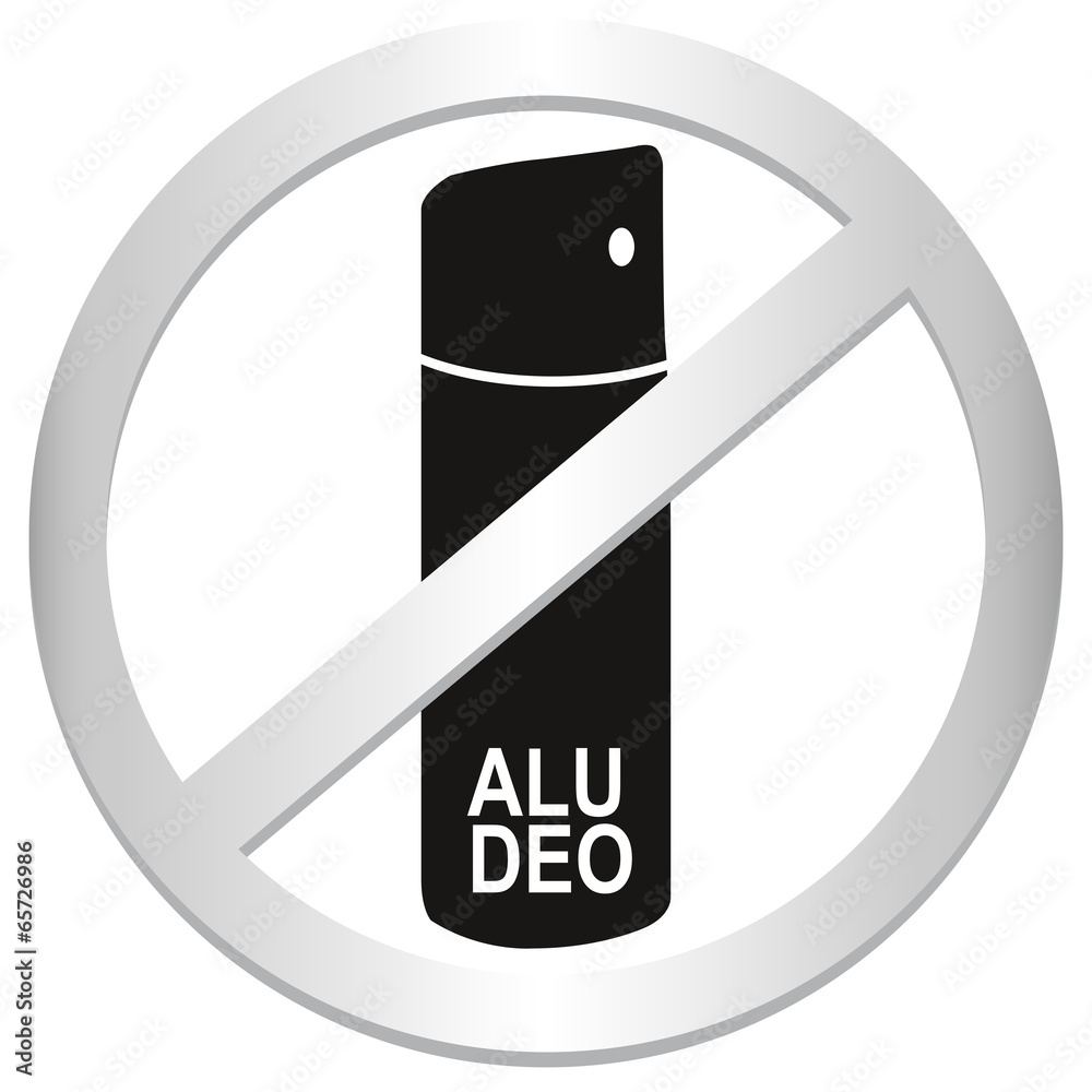 Aluminium-Deodorant schwarz, Vektor Aluminium-Deodorant schwarz, Vektor