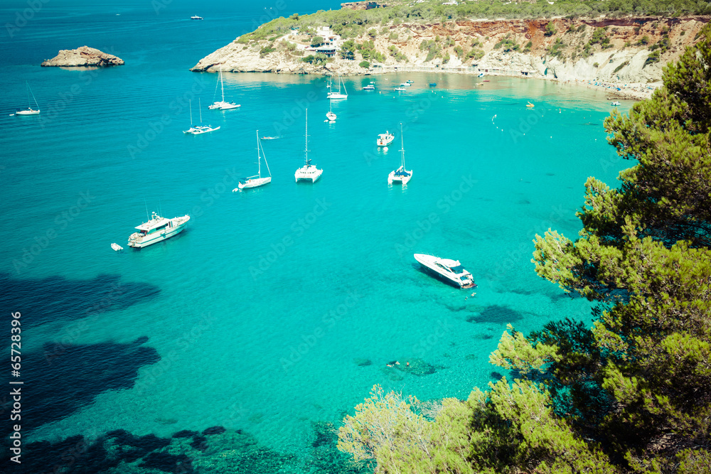 Obraz premium Cala d'Hort, Ibiza (Spain)
