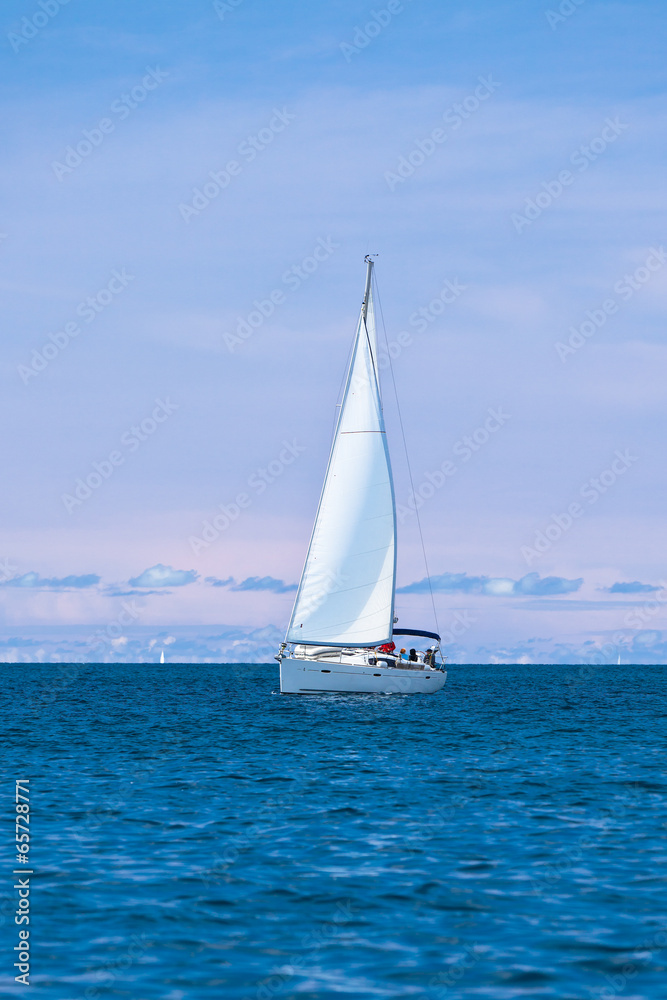 Recreational Yacht at Adriatic Sea