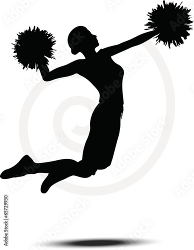 funky cheerleader silhouette
