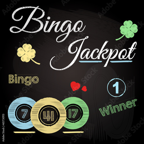 bingo chalkboard