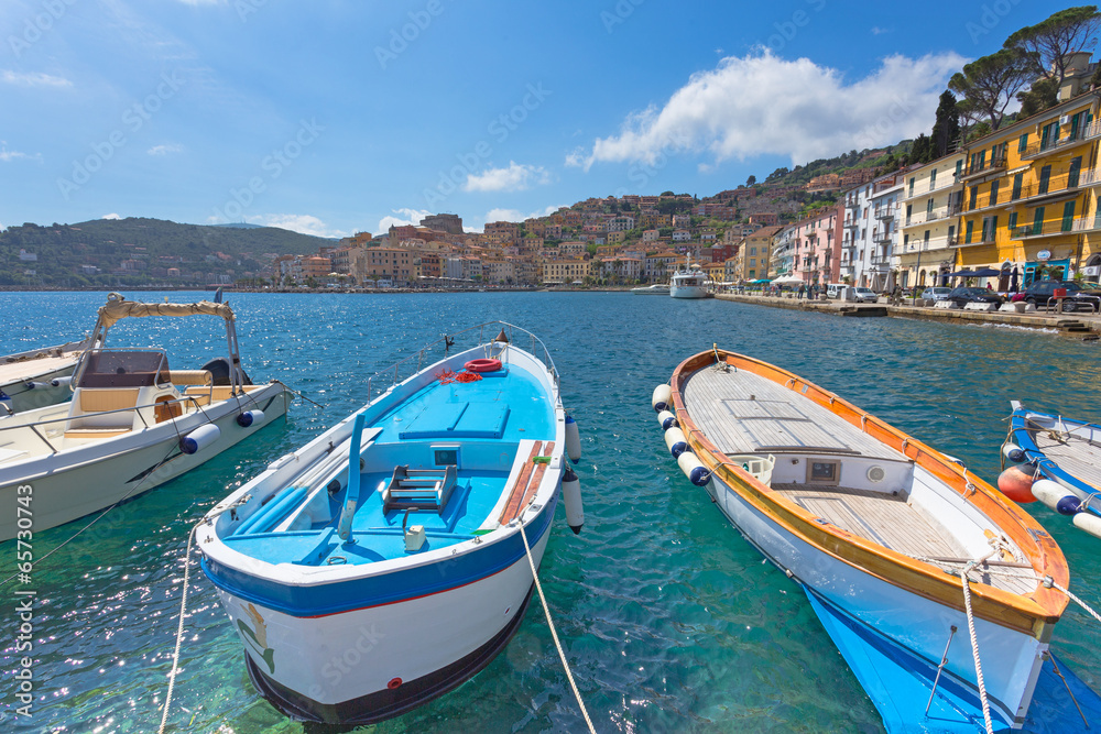 Boats in Porto Santo Stefano