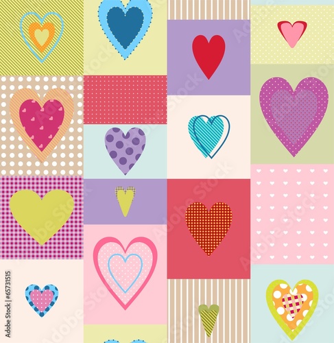 heart shape seamless pattern
