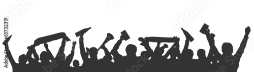 Menschen Fans Stimmung