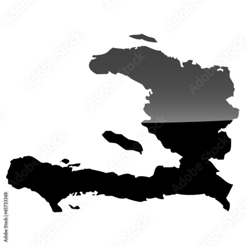 Wallpaper Mural High detailed vector map - Haiti. Torontodigital.ca