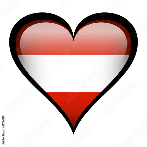 Austria flag in heart Free Download Austria flag in heart - GFXLoad