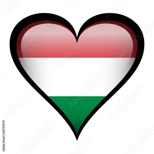 Free Download Hungary flag in heart - GFXLoad