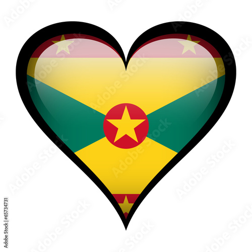 Free Download Grenada flag in heart - GFXLoad