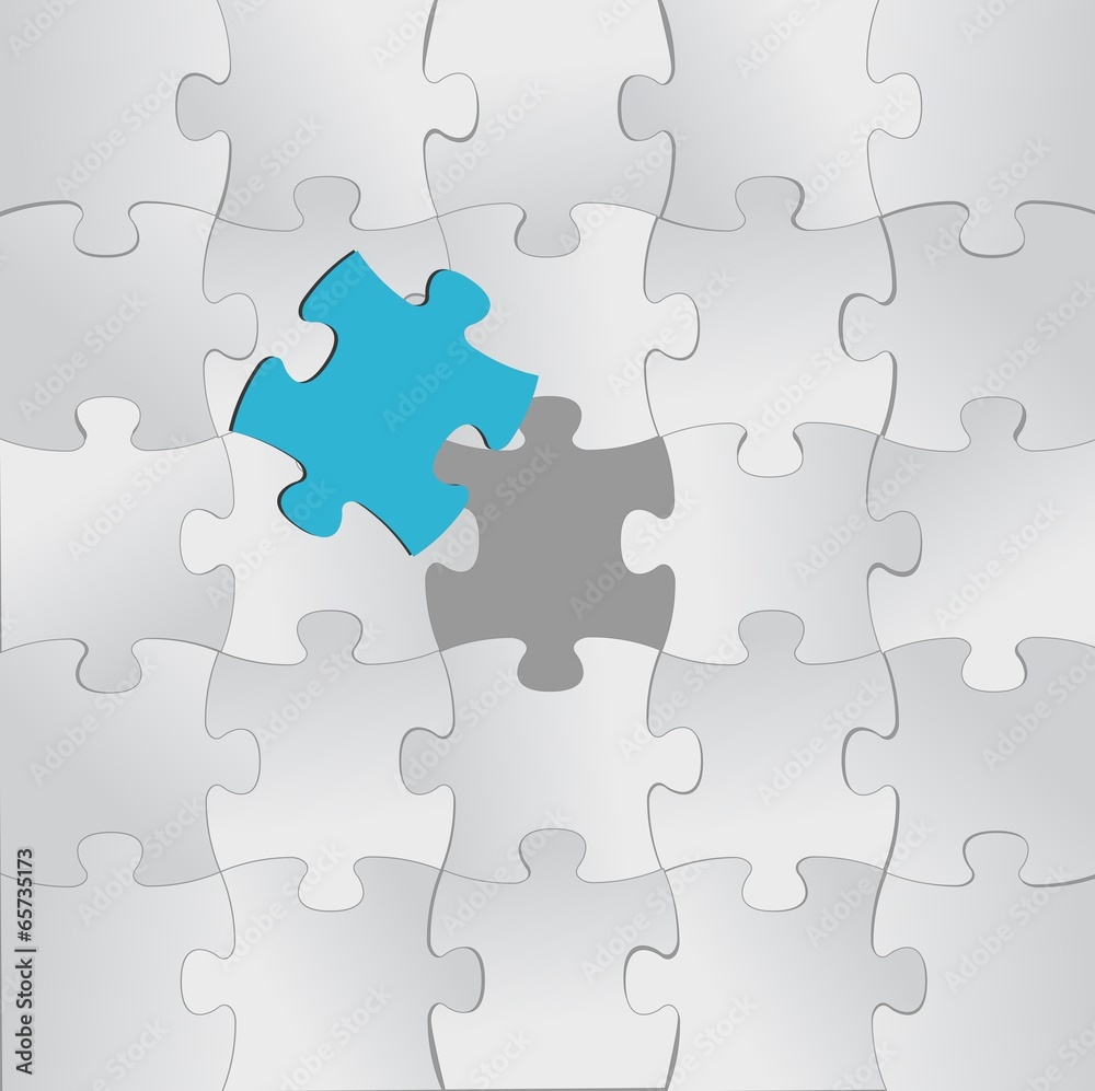 puzzle pieces and one unique in color. puzzle pieces and one unique in color.