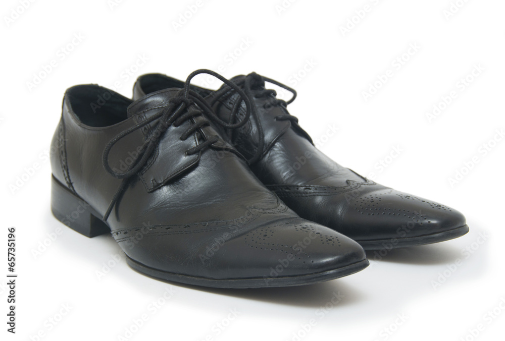 Male fashion with shoes on white Male fashion with shoes on white