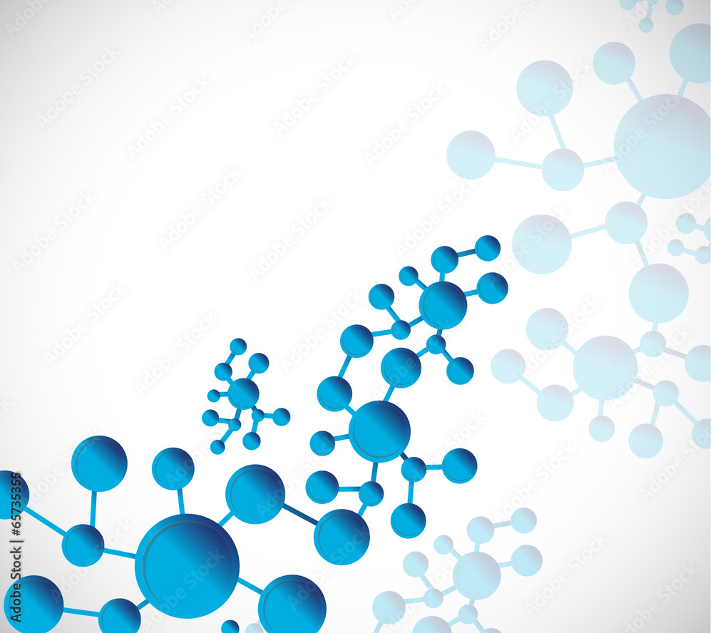 blue dna structure molecule illustration