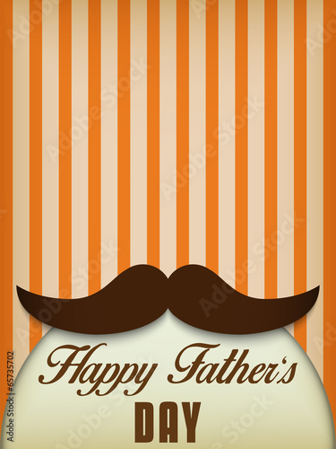 Happy Father Day Mustache Love