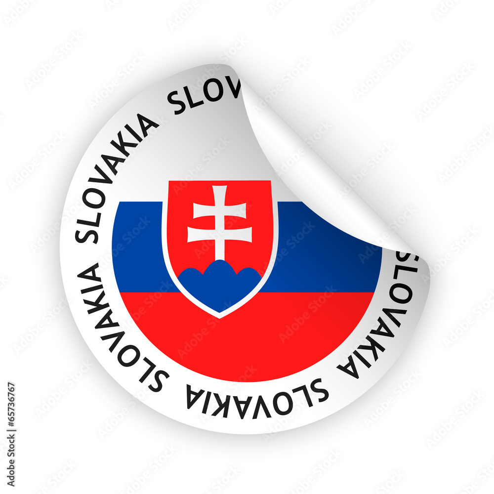 Fototapeta premium vector flag bent sticker