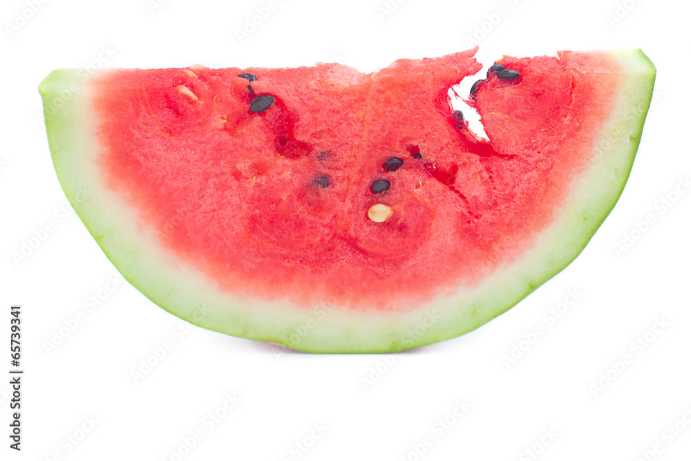 slice of watermelon isolated on white slice of watermelon isolated on white
