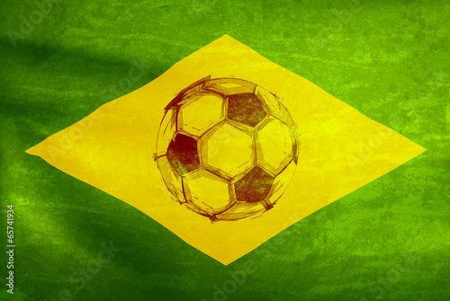watercolor soccer ball, world cup 2014  easy all editable