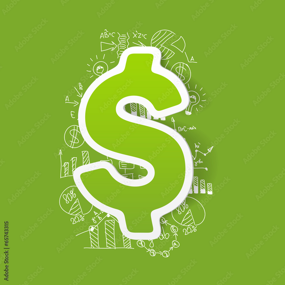 Drawing business formulas: money Drawing business formulas: money