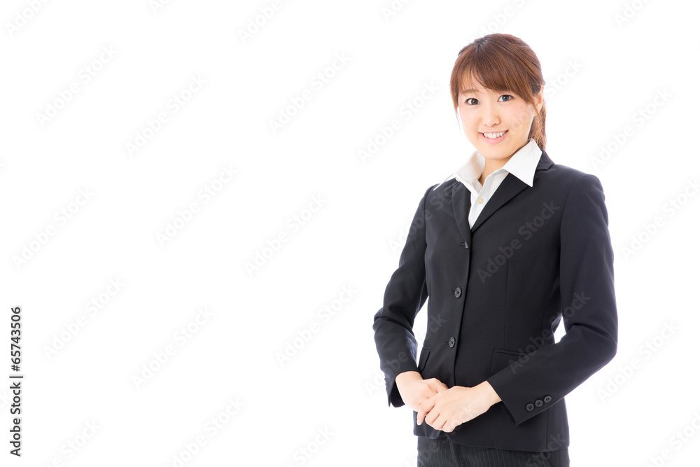 asian businesswoman on white background asian businesswoman on white background