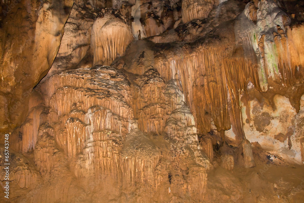 Stalactites in a cave Chiang Dao, Chiang Mai Province, Thailand