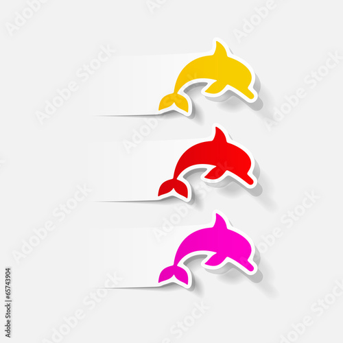 realistic design element: dolphin