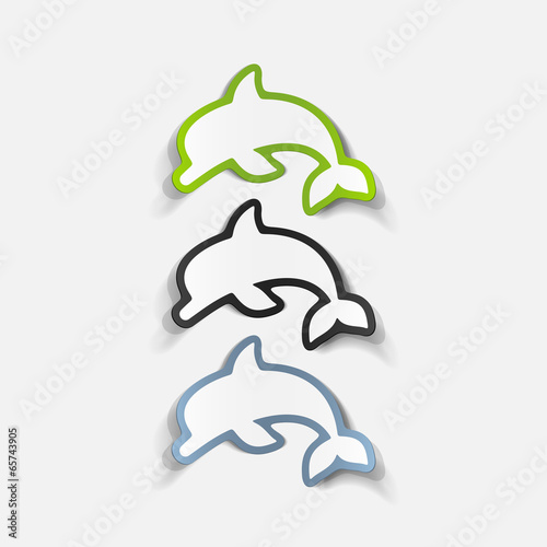 realistic design element: dolphin