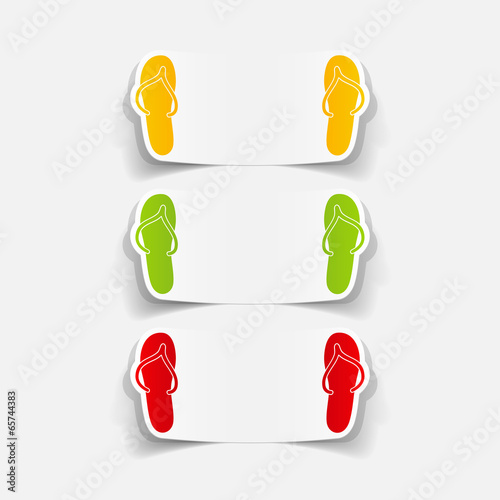 realistic design element: slippers