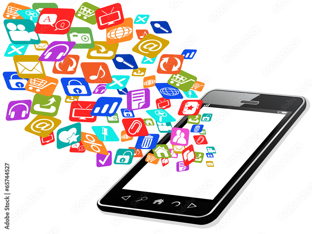 mobile phone concept background mobile phone concept background
