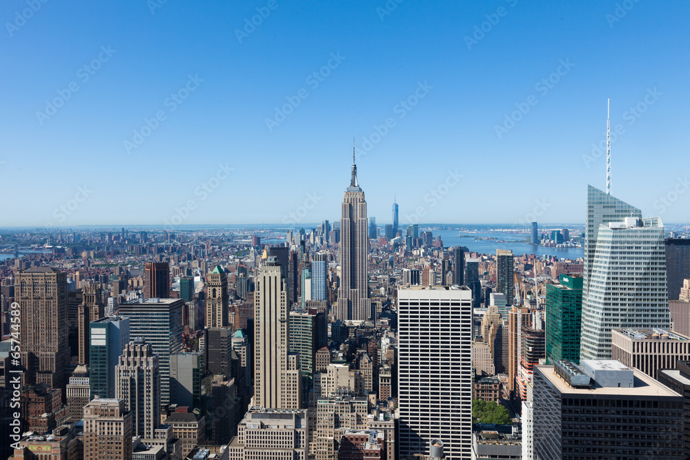 Aerial view of Manhattan  in New York - USA