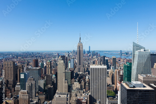 Aerial view of Manhattan  in New York - USA