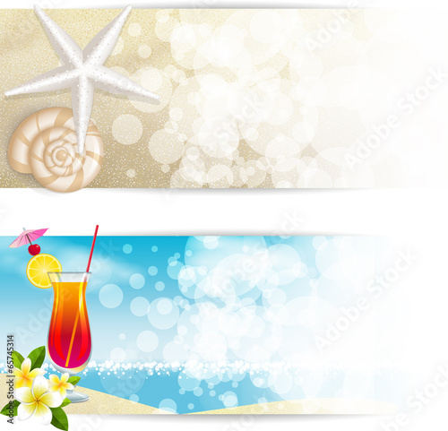 Banner spiaggia, mare estate