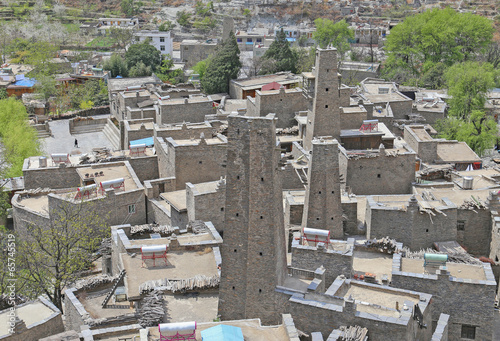 taoping Qiang Minority  stone village photo