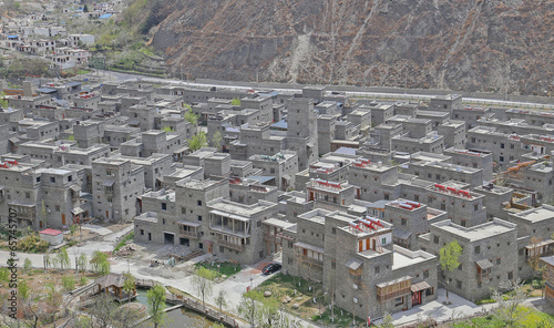 taoping Qiang Minority  stone village photo