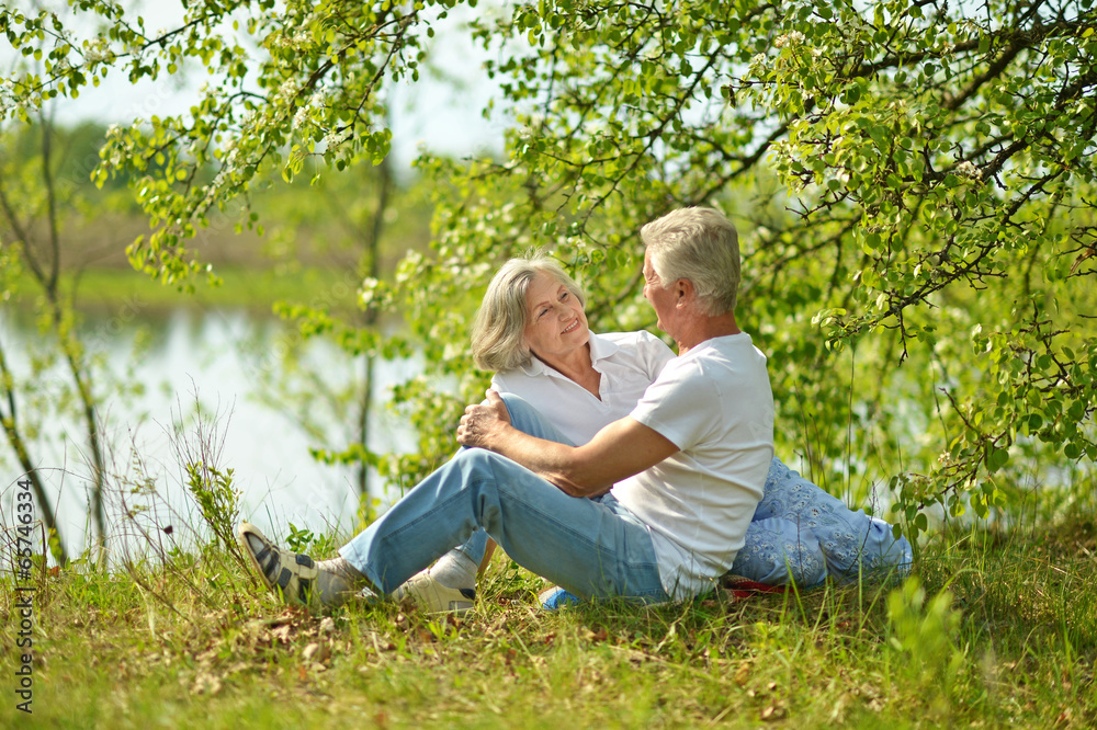 Fototapeta premium Happy senior couple