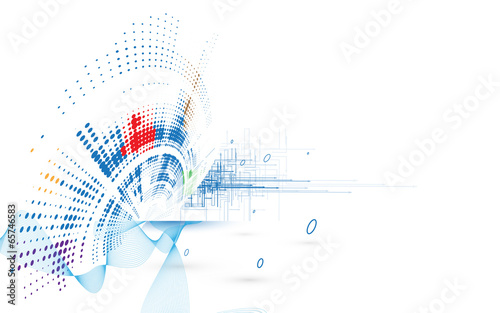 science futuristic internet high computer technology business