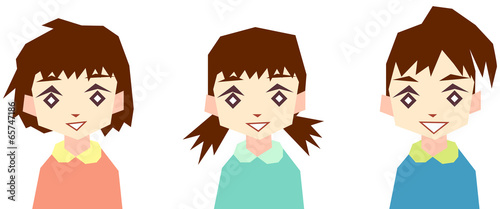 女の子3種