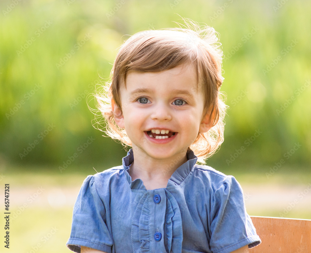Happy Beautiful Little Girl Happy Beautiful Little Girl