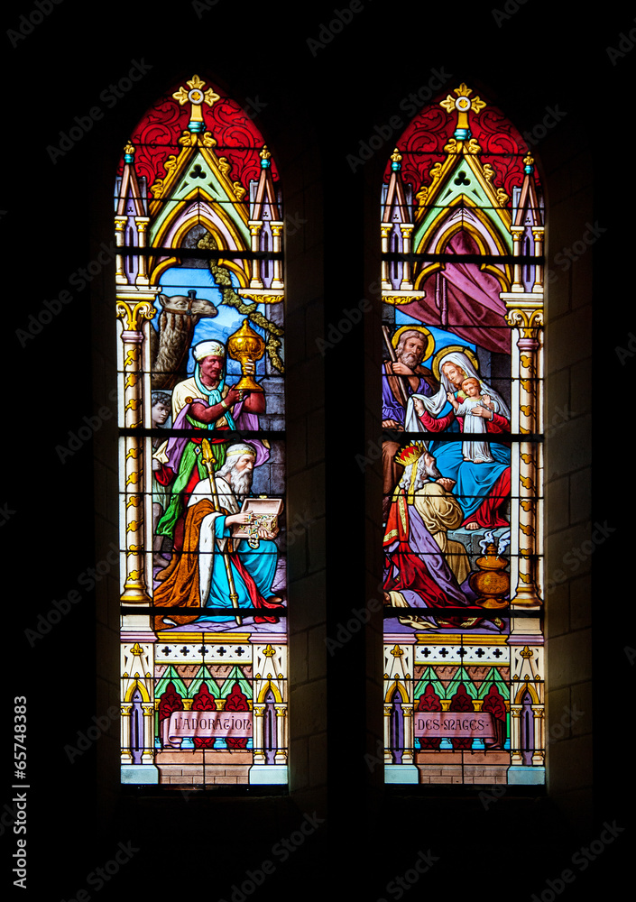 Vitrail de l'église Notre Dame - Vallet - Loire atlantique