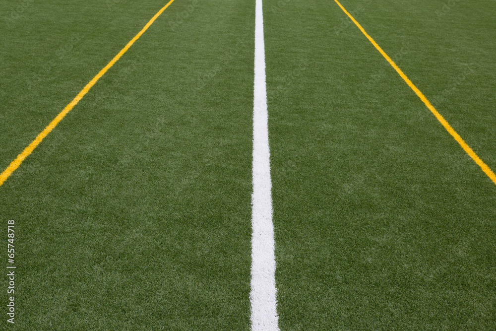 Obraz premium Artificial turf field for soccer - Fußball