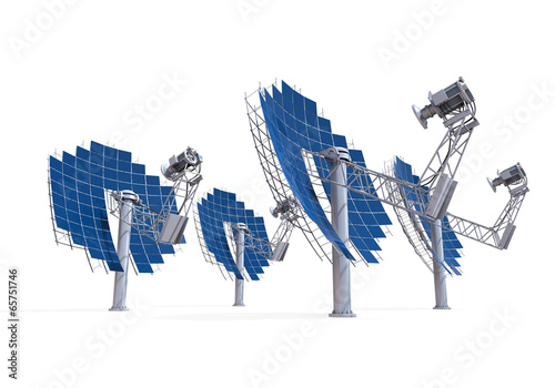 Schilderij op canvas Solar Dish Engine