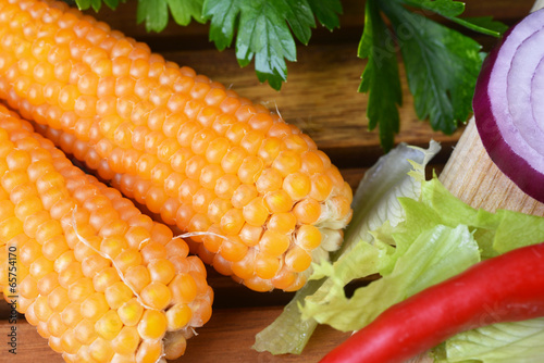 corn with chuli pepper