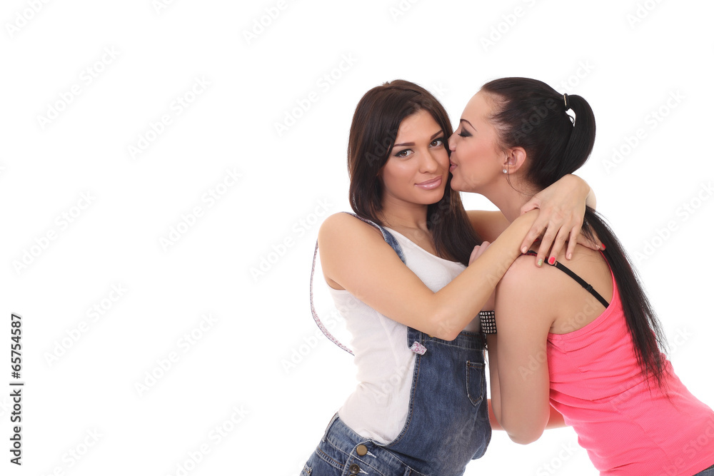 Two young girl friends Two young girl friends