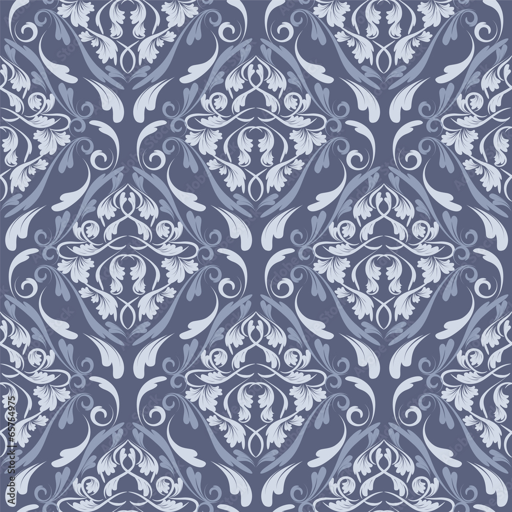 Fototapeta premium seamless wallpaper. damask pattern. flower background