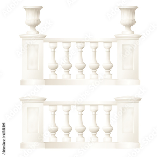 balustrade,vector drawing
