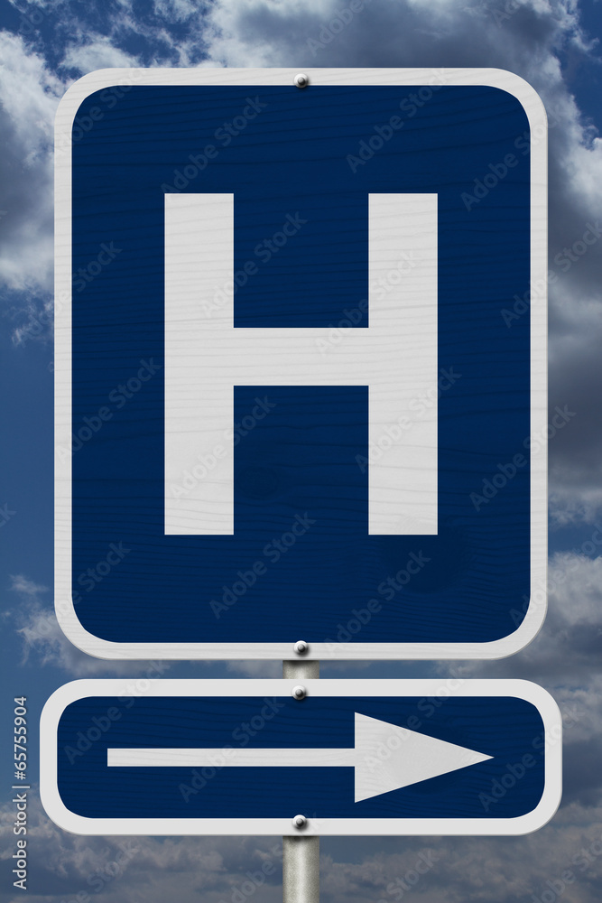Fototapeta premium Hospital Sign