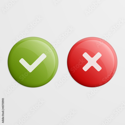 Yes and No icons.
