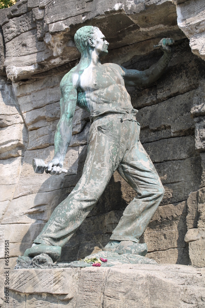 Obraz premium Der Haarmannsbrunnen in Osnabrück