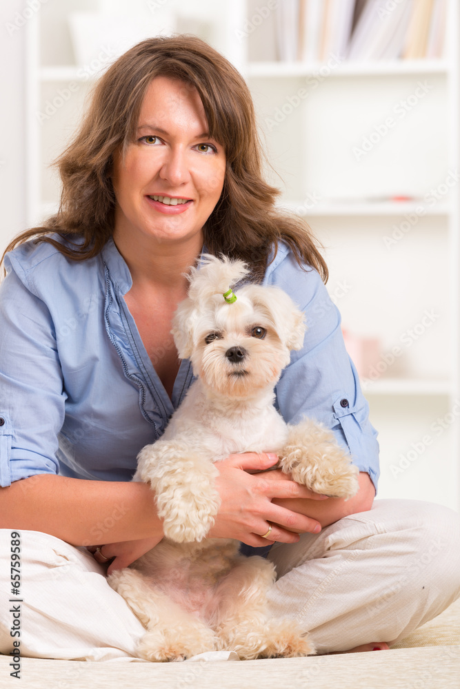 Dog and owner Dog and owner
