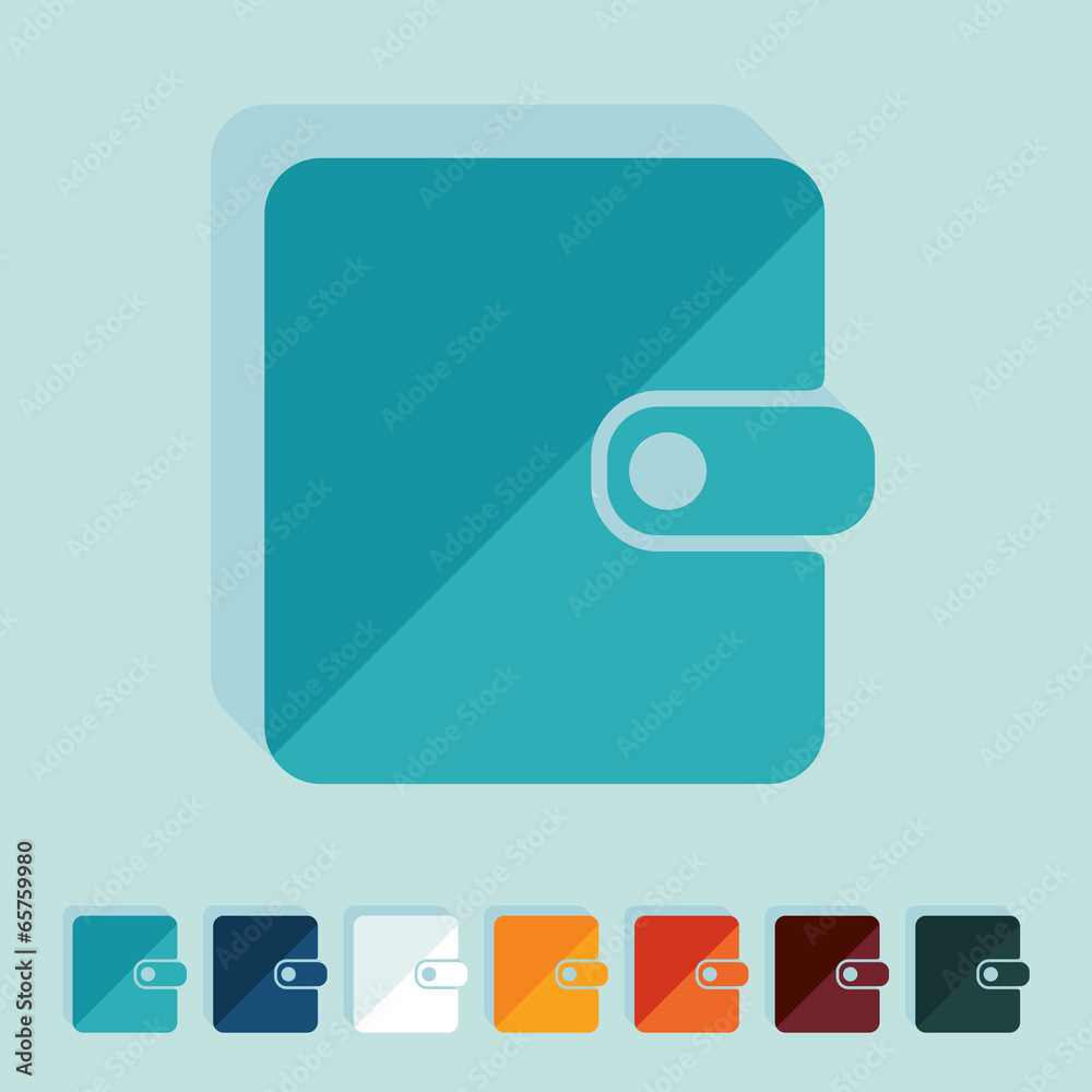 Flat design: purse Flat design: purse