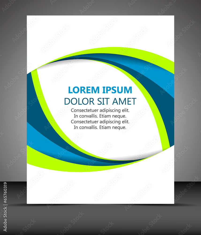 Naklejka premium Business flyer template or corporate banner