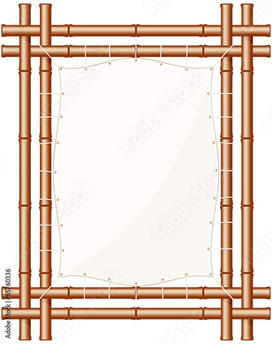 Framed Bamboo Banner