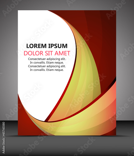 Professional business flyer template or corporate banner